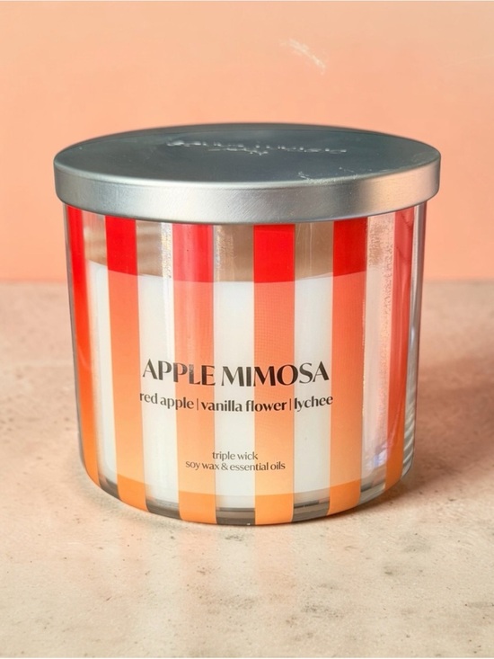 Distant Lands Other - Distant Lands 14oz Apple Mimosa 3-Wick Scented Jar Candle - SOLD OUT ONLINE